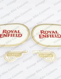 ROYAL ENFIELD CLASSIC 350 FUEL TANK AND TOOL BOX STICKER SET