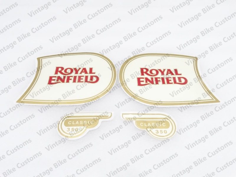 ROYAL ENFIELD CLASSIC 350 FUEL TANK AND TOOL BOX STICKER SET