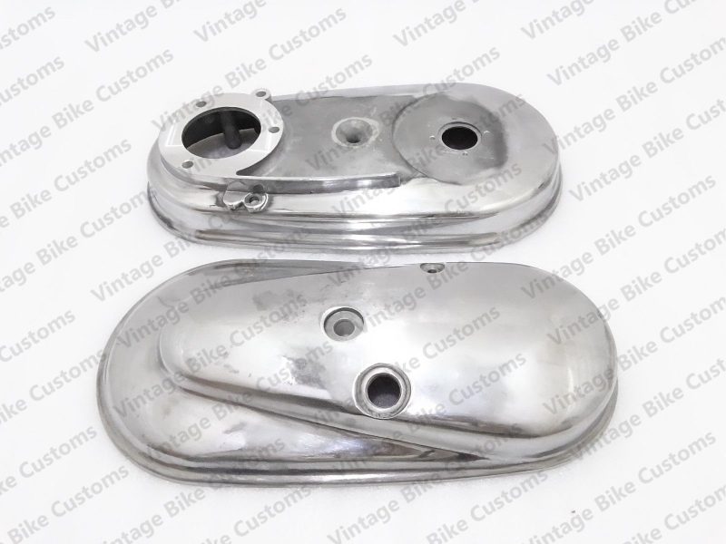 ROYAL ENFIELD OLD MODEL INNER AND OUTER CHAIN CASE COVER WITH RUBBER