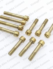ROYAL ENFIELD COMPLETE BRASS TIMING COVER SCREWS KIT 10 NOS