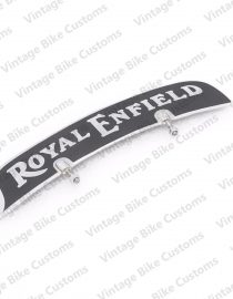 ROYAL ENFIELD FRONT MUDGUARD NUMBER PLATE BRASS CHROME
