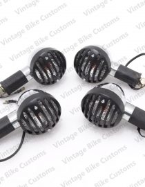 ROYAL ENFIELD CLEAR INDICATOR SET OF 4 WITH POWDER COATED GRILL