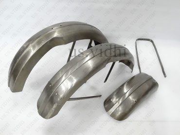 TRIUMPH T90 TWIN FRONT & REAR MUDGUARD FENDER SET AND STAYS