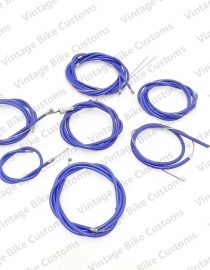 LAMBRETTA  GP SCOOTER COMPLETE CABLE KIT SOLUTION (BLUE)