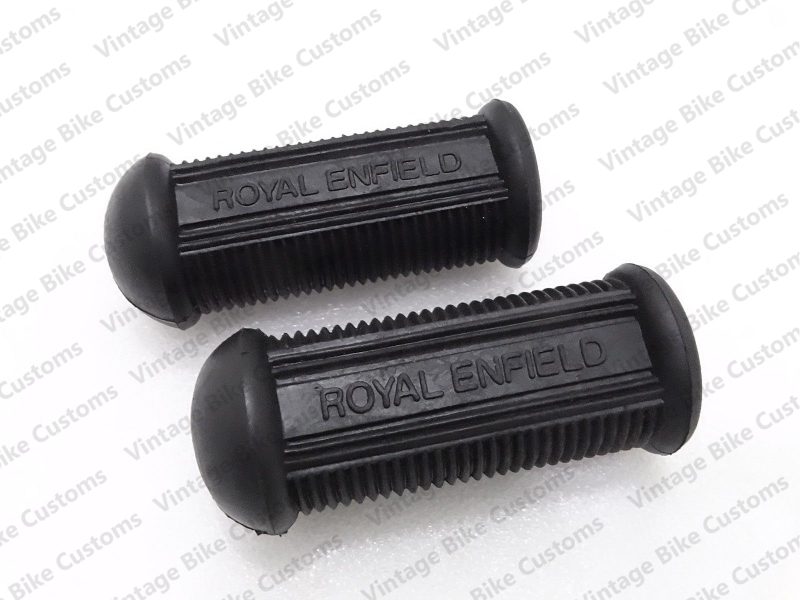 ROYAL ENFIELD  LOGO EMBOSSED FOOTREST RUBBER PAIR