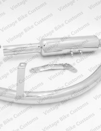 ROYAL ENFIELD SHORT EXHAUST SILENCER AND PIPE 500CC