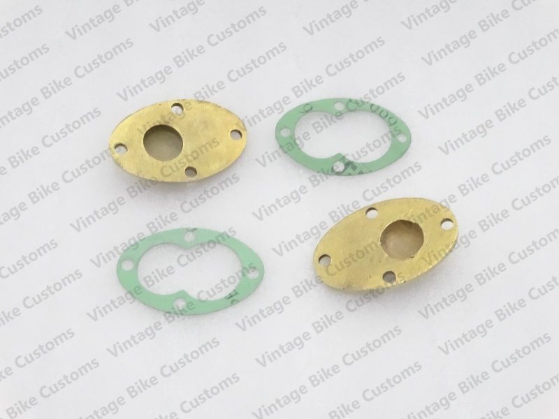 ROYAL ENFIELD OIL PUMP COVER PLATE BRASS WITH GASKET|