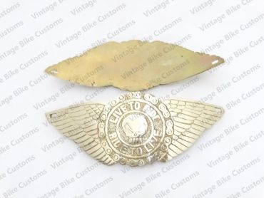 ROYAL ENFIELD PETROL TANK BADGES LIVE TO RIDE BRASS MADE|