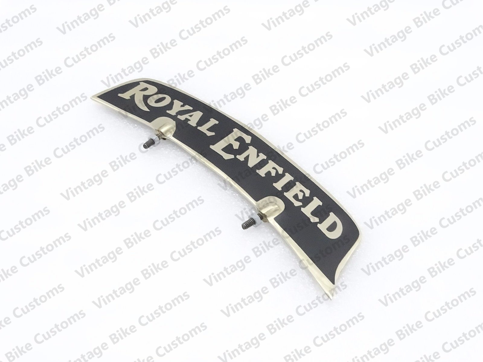 NEW BRAND ROYAL ENFIELD BRASS MADE FRONT MUDGUARD NUMBER PLATE 