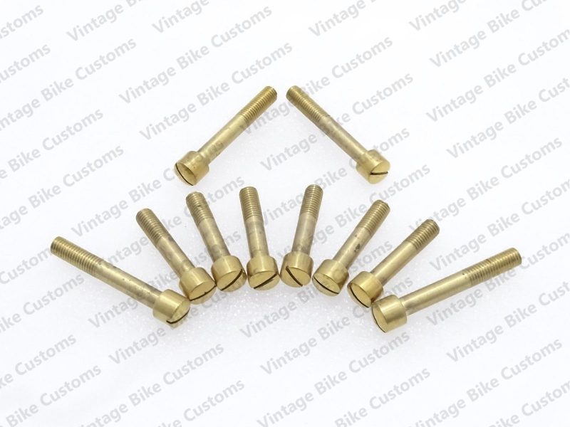 ROYAL ENFIELD COMPLETE BRASS TIMING COVER SCREWS KIT 10 NOS||