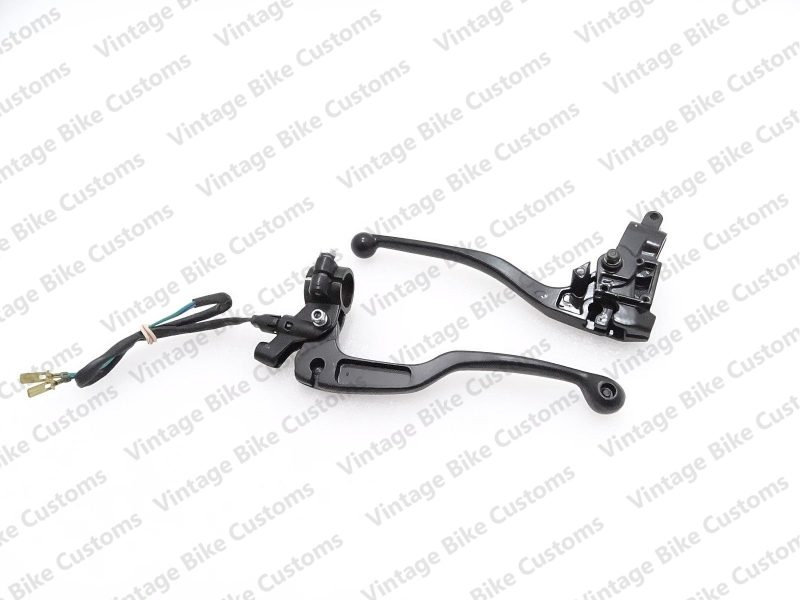 ROYAL ENFIELD BLACK BRAKE AND CLUTCH LEVER ASSY|||