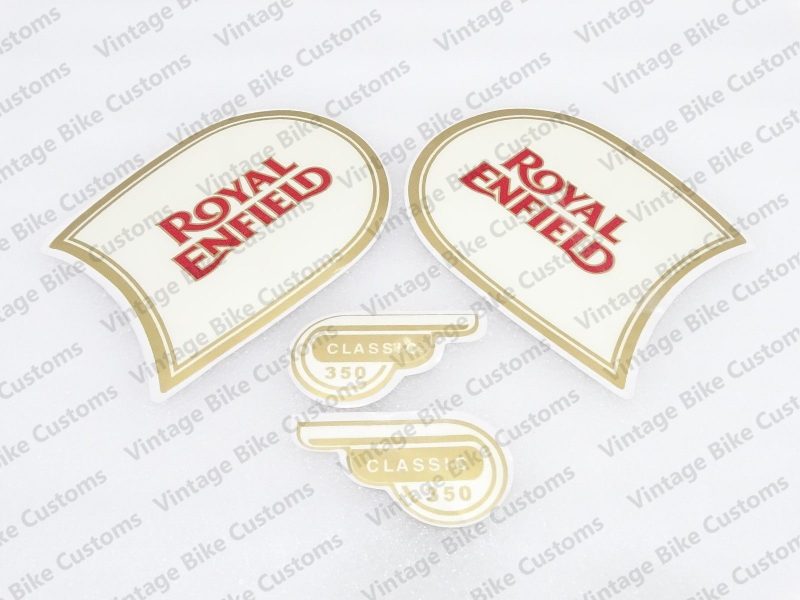 ROYAL ENFIELD CLASSIC 350 FUEL TANK AND TOOL BOX STICKER SET||