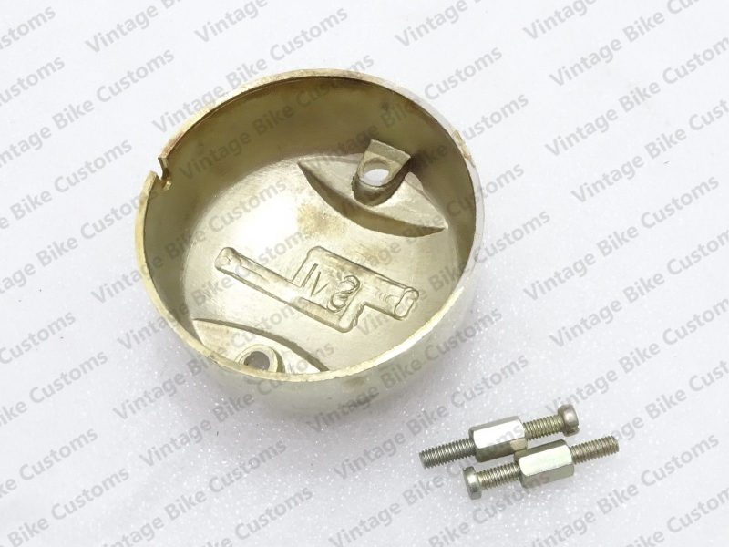 ROYAL ENFIELD BRASS COLORED  PLASTIC DISTRIBUTOR COVER WITH SCREW||