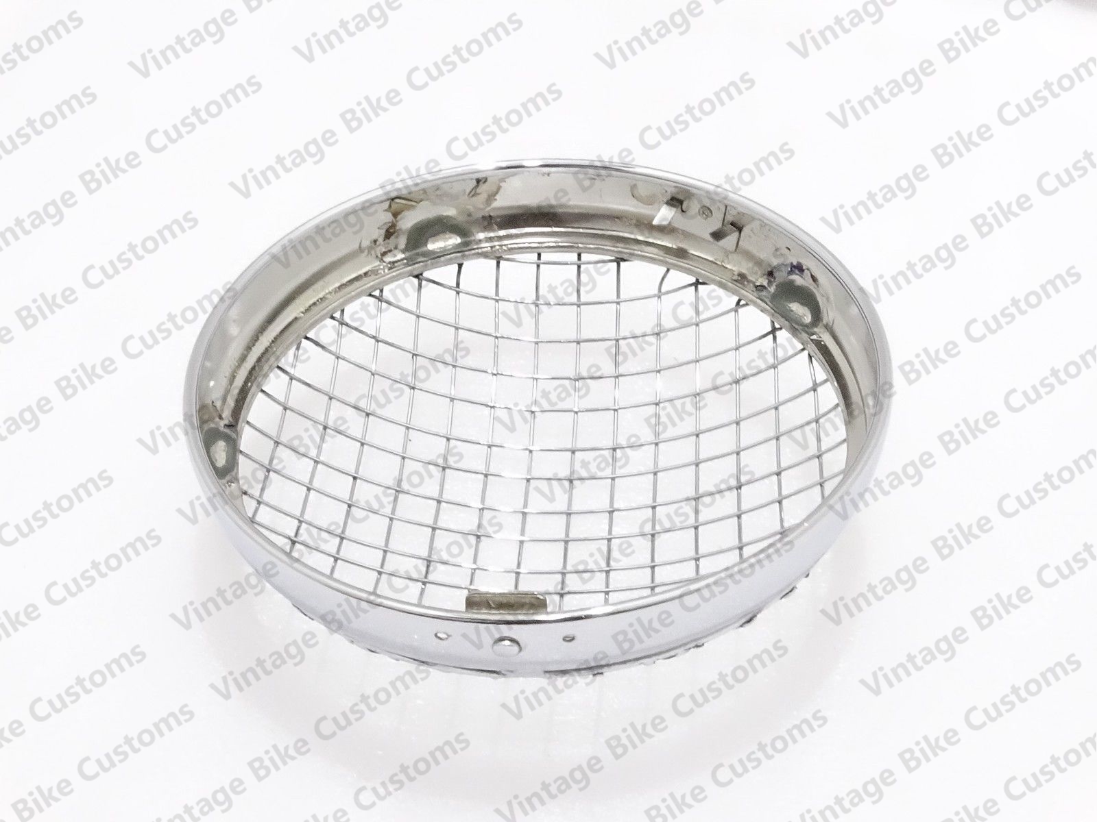 Details about   5x UNIVERSAL 7" CHROME PLATED HEADLIGHT GRILL WITH CLAMP ROYAL ENFIELD NEW BRAND 