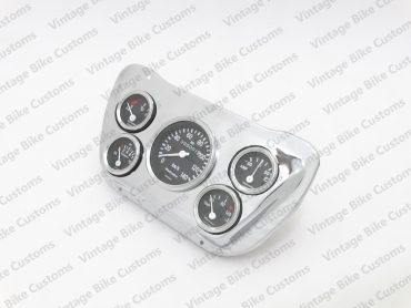 WILLYS JEEP COMPLETE SPEEDOMETER MOUNTING CHROME PLATE