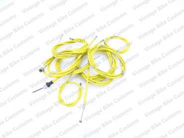 LAMBRETTA  GP SCOOTER COMPLETE CABLE KIT SOLUTION (YELLOW)