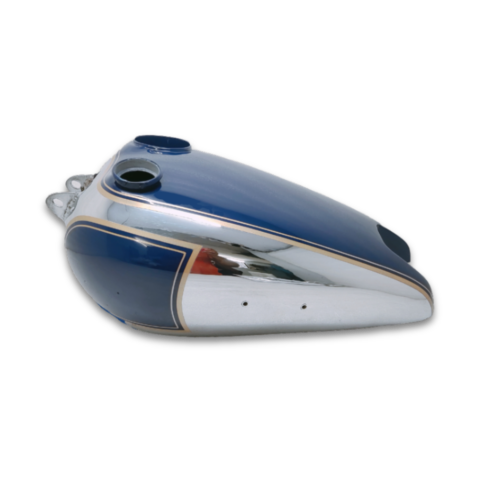 Gas Tank For 1940's Bsa C10 C11 Chrome and Blue