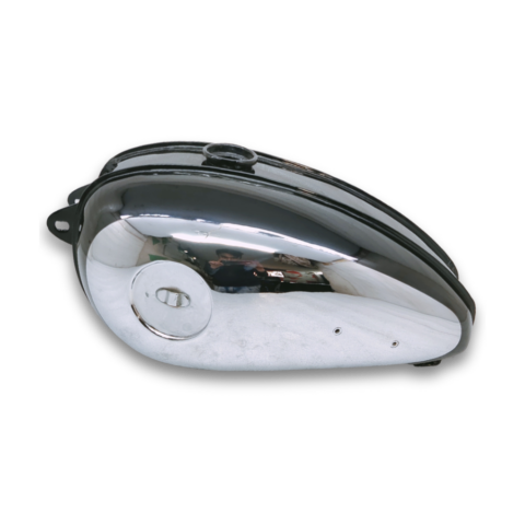 Gas Tank For 1950's BSA C10 C11 C12 C11g Black and Chrome