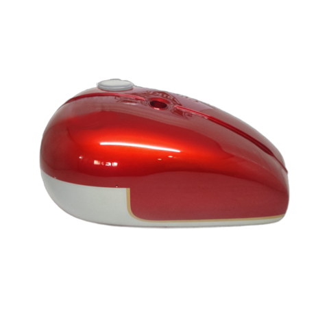 Gas Tank For Triumph T120R 1971 & Onward Cherry and Silver