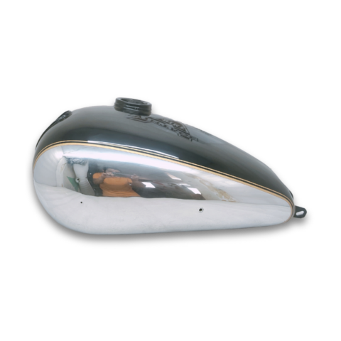 Gas Tank For NSU 1950's Konsul 500cc Black and Chrome