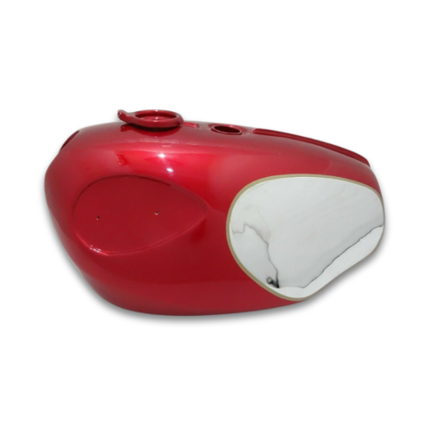 Gas Tank For 1960's BSA Firebird 650 Scrambler Cherry and Chrome