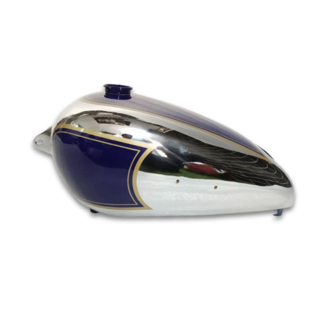 Gas Tank For BSA B31 Blue and chromed