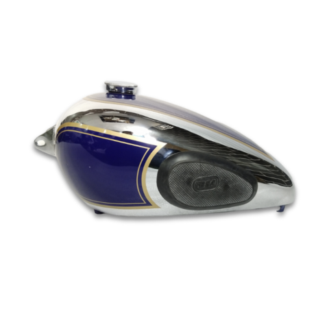 Gas Tank For BSA B31 Blue and chromed with cap