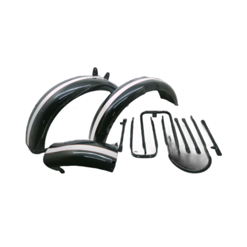 Mud Guard Set For Bsa M20 M21 Black