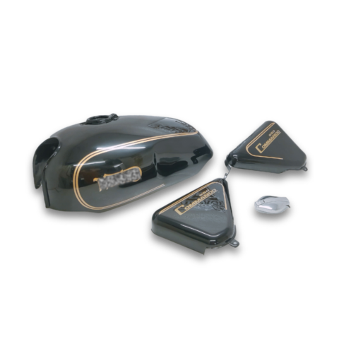 Gas Tank For Norton Commando 850 Black With Panels