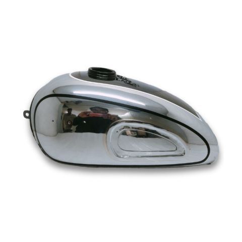 Gas Tank For Horex 1950's Regina 400cc Black & Chrome