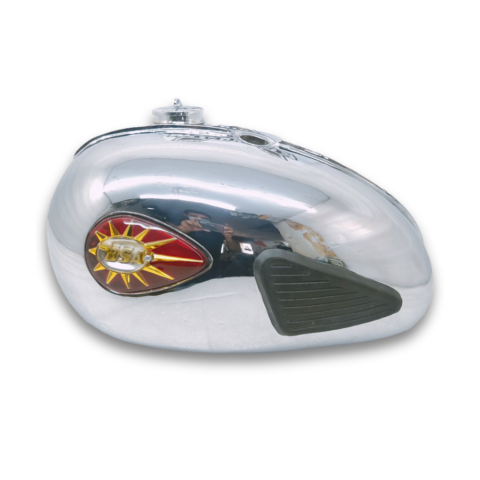 Gas Tank For 1960's BSA A65L Thunder Bolt Lighting Chrome with Badge