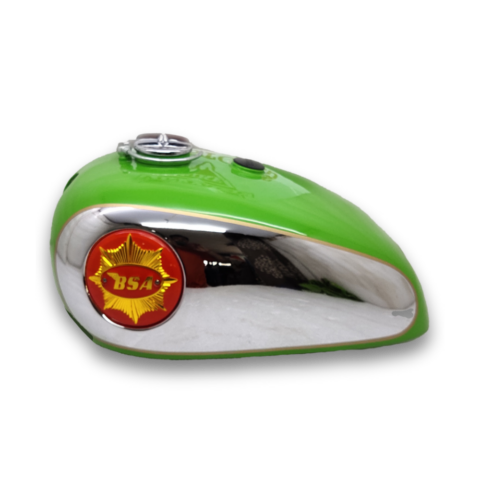 Gas Tank For BSA 1950's Catalina Scrambler 500cc Green Complete