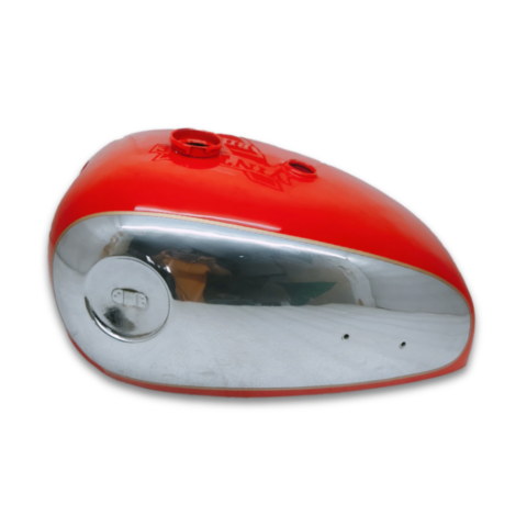 Gas Tank For Bsa A7 A10 Red and Chromed