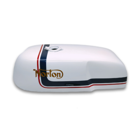 Gas Tank For 1970's Norton Dunstall Commando White