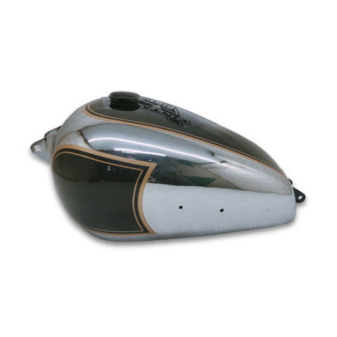 Gas Tank For BSA 1940's A7 500cc 2 cyl ohv Black and Chrome