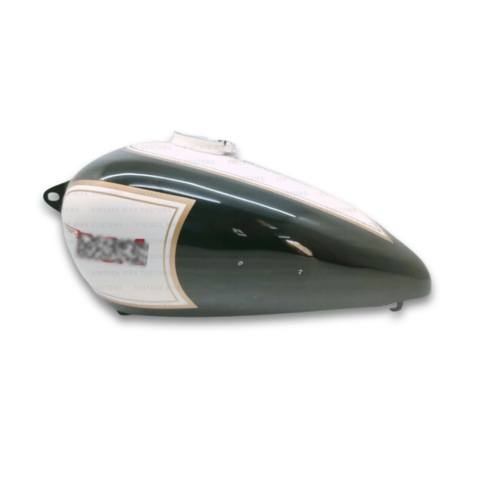 Gas Tank For BSA 1940's M20 496cc 1 cyl Civil Model Black and White
