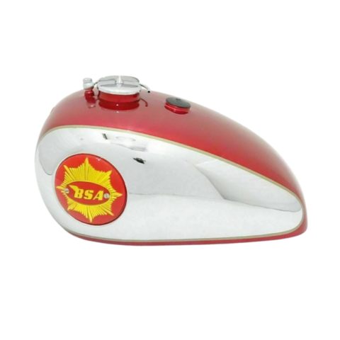 Gas Tank For BSA 1950's Catalina Scrambler 500cc Red Complete