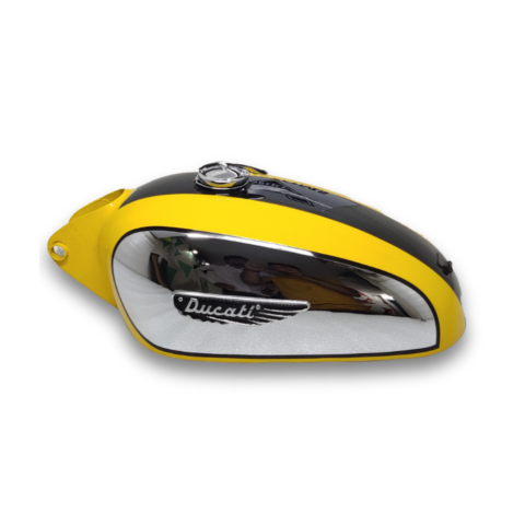 Gas Tank For Ducati 350Cc Scrambler 1960's Yellow