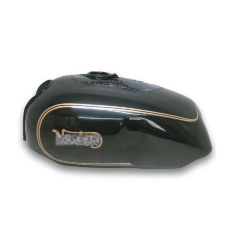 Gas Tank For Norton Commando 750 850 Black with Gold Stripe
