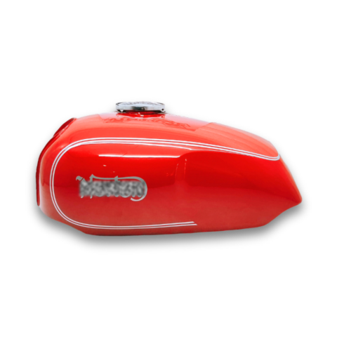 Gas Tank For Norton Commando 750 850 Red with Silver Stripe