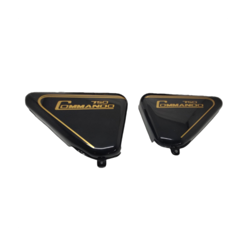 Side Panels For Norton Commando 750 Black