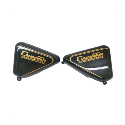Side Panels For Norton Commando 850 Electric Black