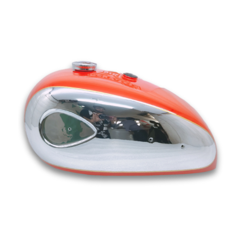 Gas Tank For BSA 1960's Super Rocket A7 A10 Red and Chrome