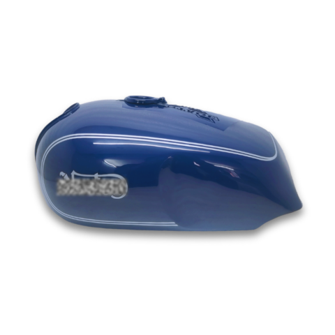 Gas Tank For Norton Commando 750 850 Blue with Silver Stripe