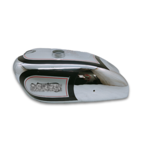 Gas Tank For Norton 1930's International 500cc 1 cyl Silver and Chrome