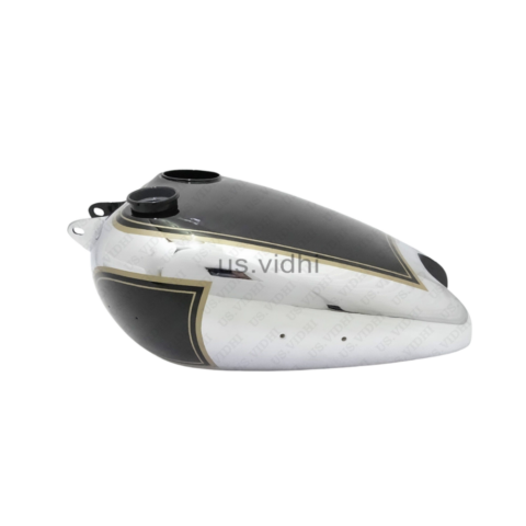 Gas Tank For Bsa B31 In Black Paint Chrome With Speedometer Cavity