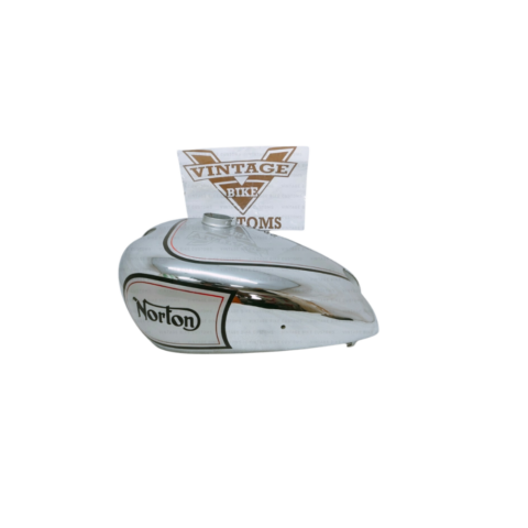 Gas Tank For Norton Es2 Chromed And Sliver Paint