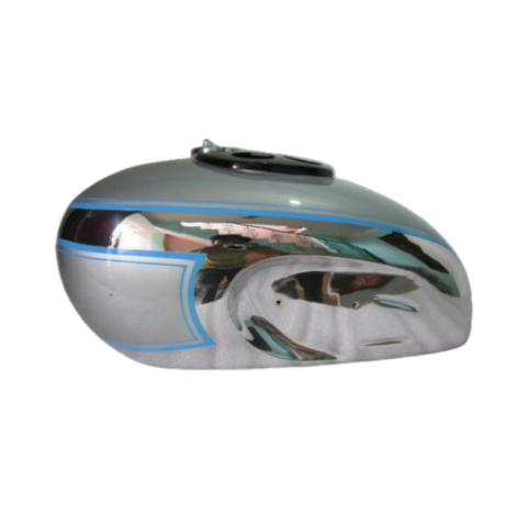 Gas Tank For Triumph T90 5T Speed Twin Chrome Silver Paint +Cap