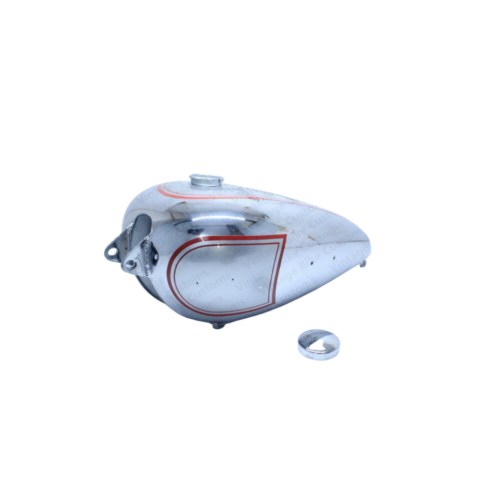 Gas Petrol Fuel Tank For Bsa B31 Silver Paint Chromed