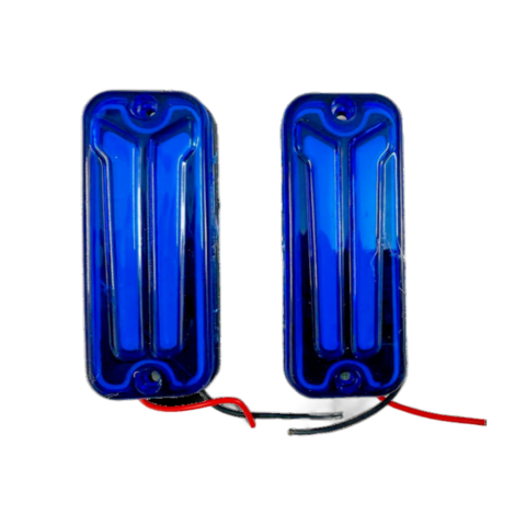 Suzuki Samurai SJ410 SJ413 Gypsy Front / Rear Indicators 12v LED Light Blue Set